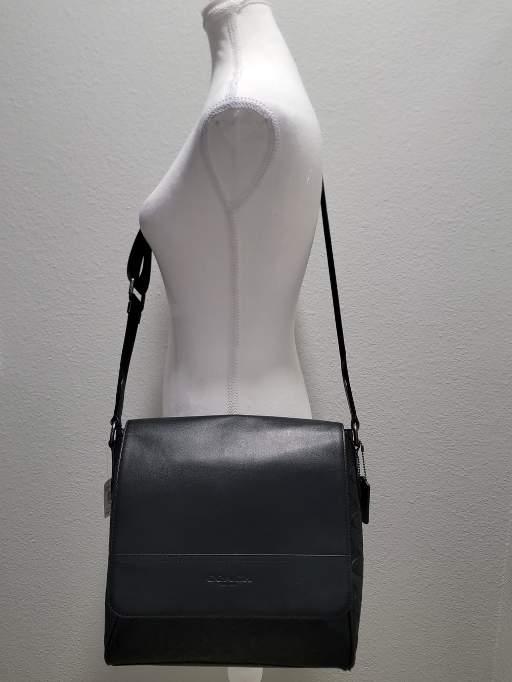 Coach Houston Map Messenger Bag In Signature Leather F73340 - Picture 4 of 7